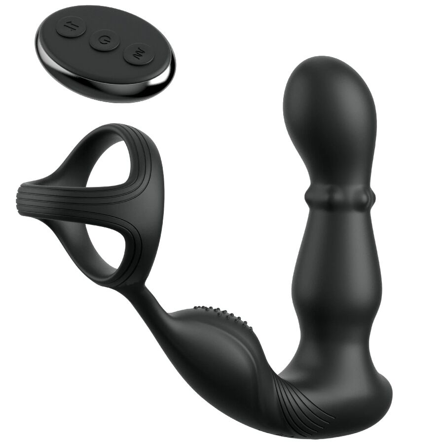 Anal Fantasy Elite Ass-Gasm Slide & Glide Massaggiatore con Anello e Telecomando – immagine 2