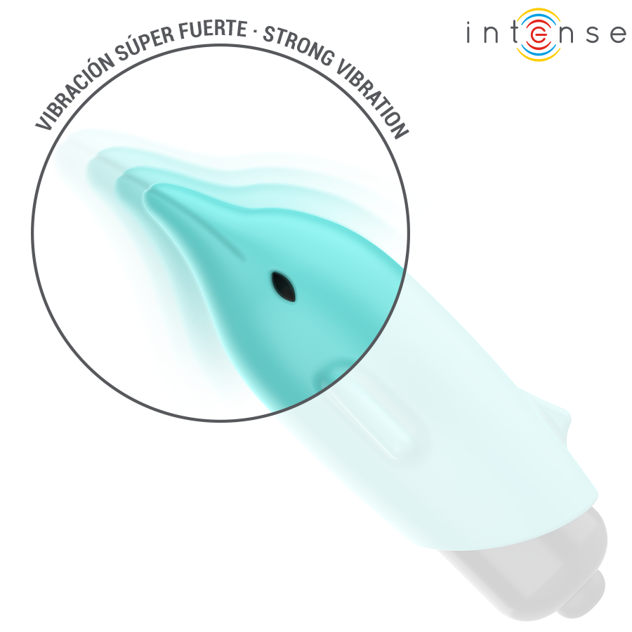 Intense Echo Bullet Vibrante a Delfino Blu 8 × 4,7 cm – immagine 5