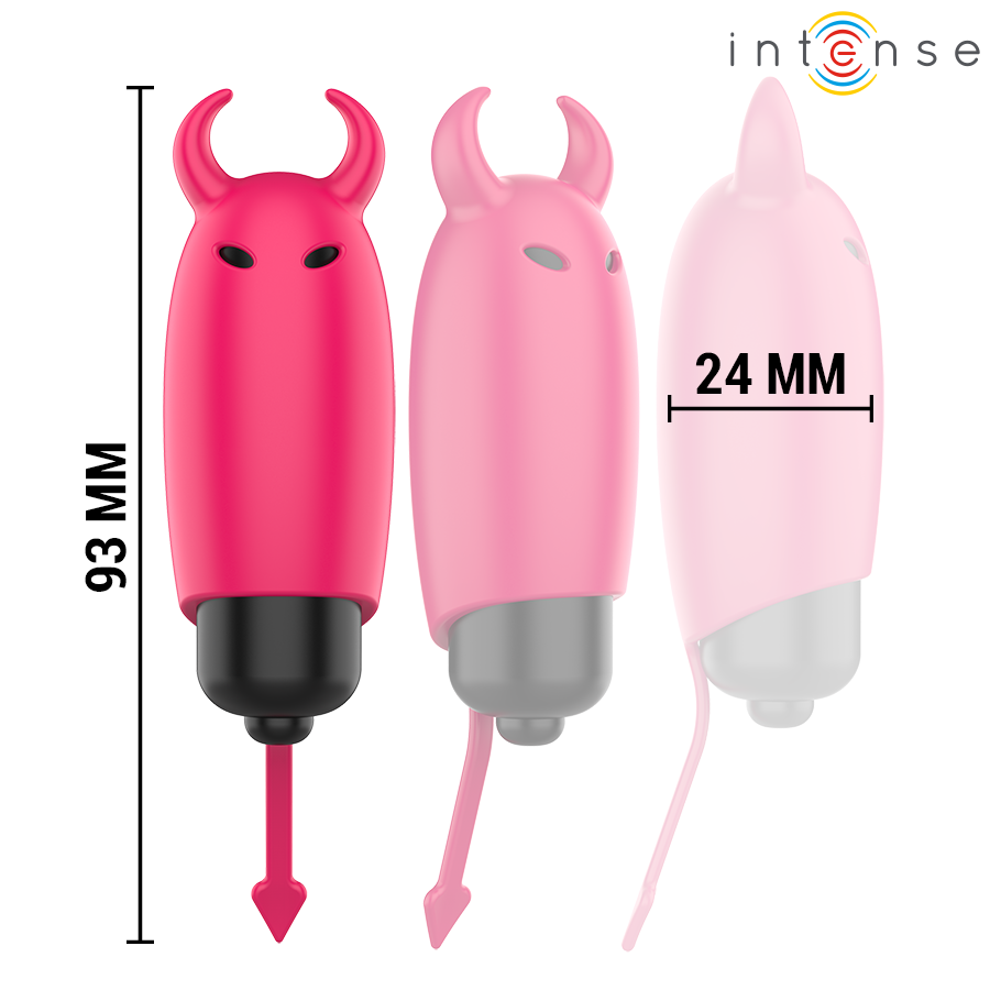 Intense Red Demon Bullet Vibrante a Diavoletto Rosso 9,3 × 2,4 cm – immagine 3