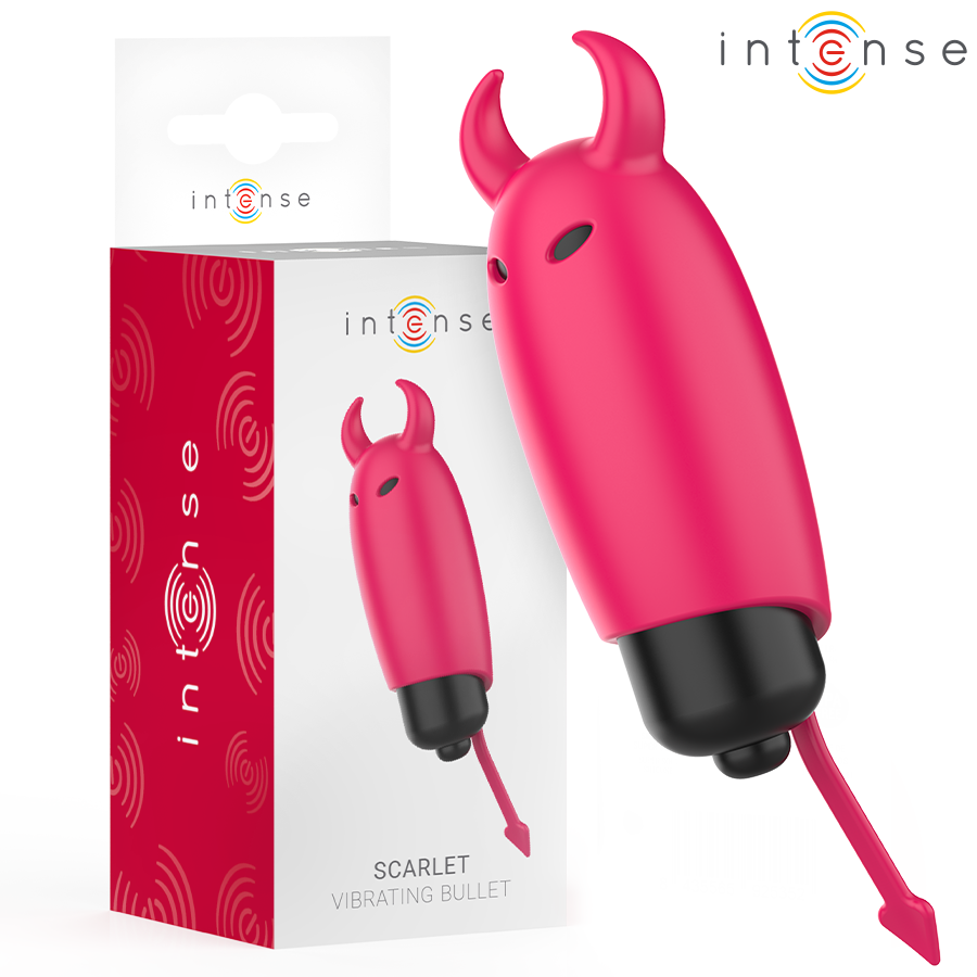 Intense Red Demon Bullet Vibrante a Diavoletto Rosso 9,3 × 2,4 cm