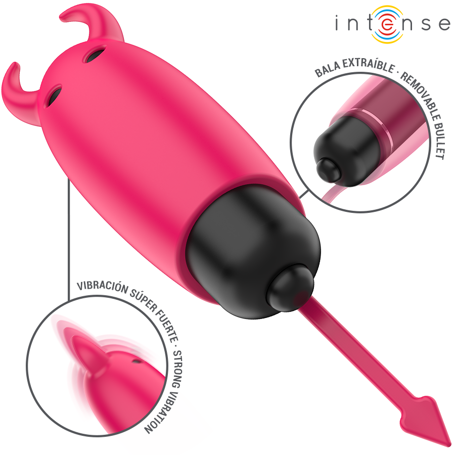 Intense Red Demon Bullet Vibrante a Diavoletto Rosso 9,3 × 2,4 cm – immagine 4
