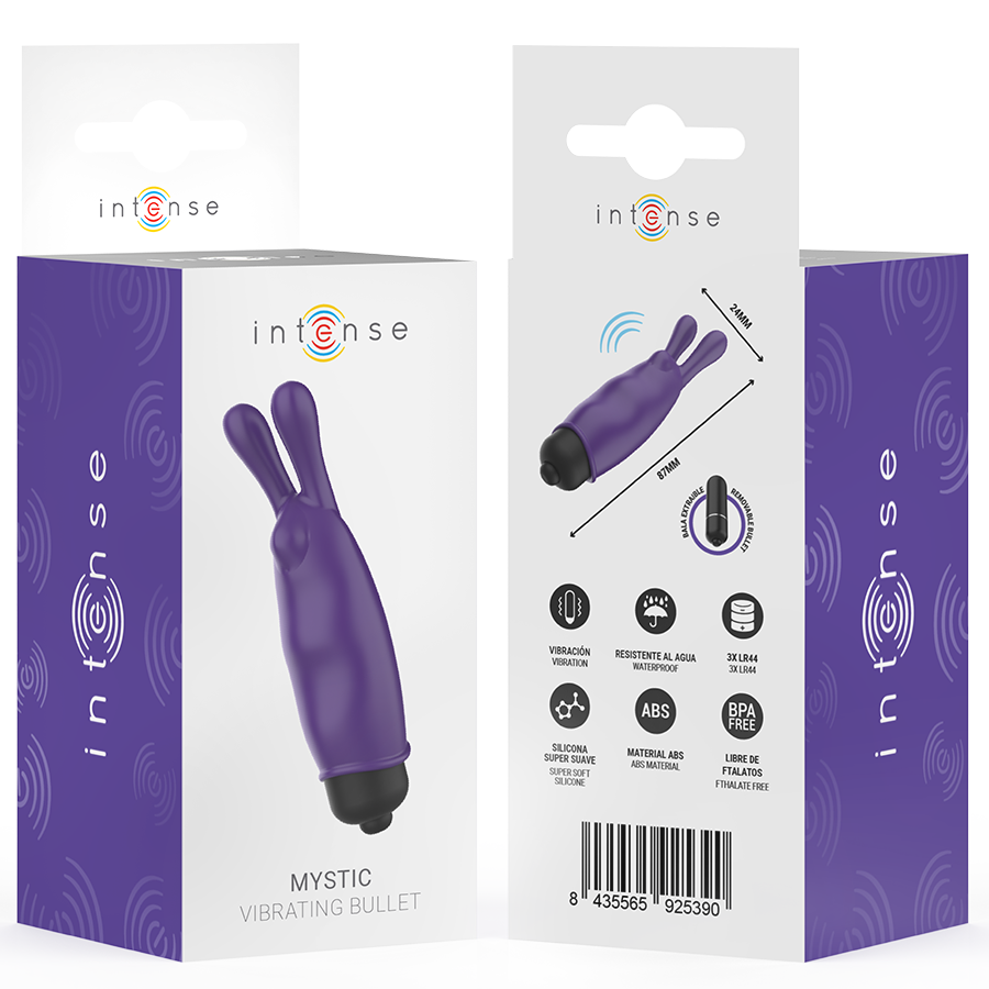 Intense Mystic Bullet Vibrante a Coniglietto Viola 8,7 × 2,4 cm – immagine 7