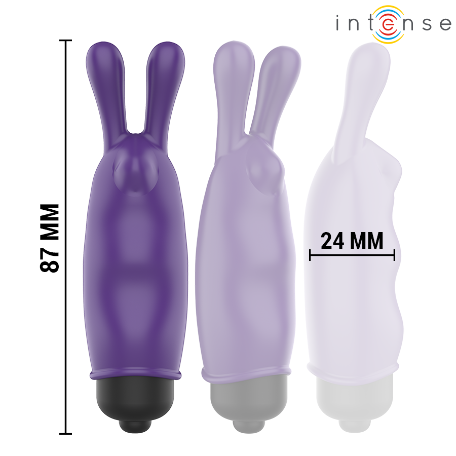 Intense Mystic Bullet Vibrante a Coniglietto Viola 8,7 × 2,4 cm – immagine 3