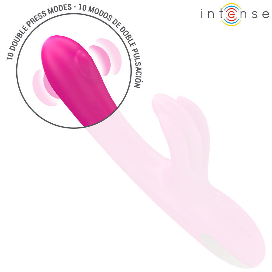 Intense Britney Vibratore Rabbit Multifunzione 23 cm Rosa – immagine 7