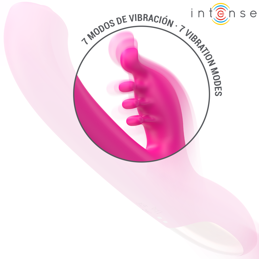 Intense Christina Vibratore Rabbit Multifunzione 22,5 cm Rosa – immagine 5