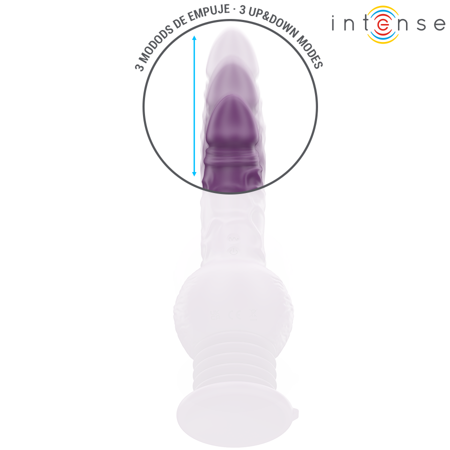 Intense Tatum Vibratore Rabbit Multifunzione 24 cm Viola – immagine 4
