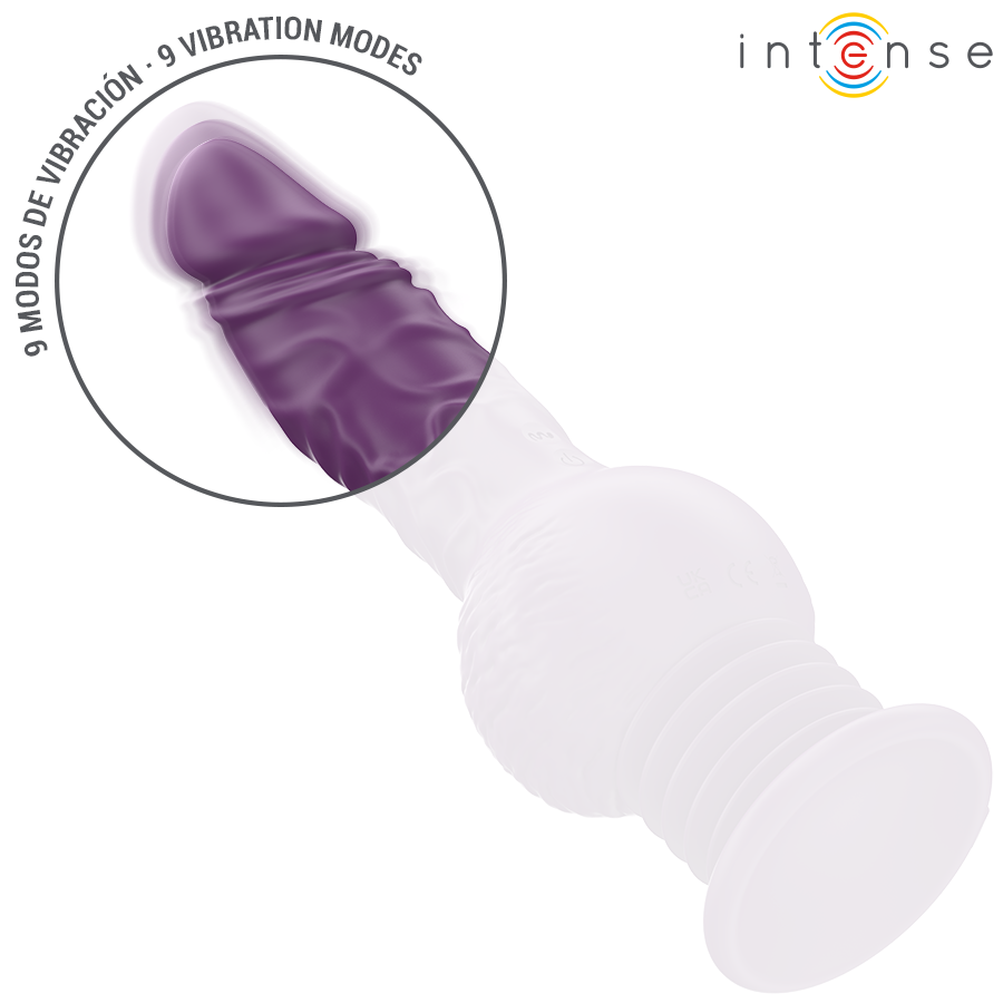Intense Tatum Vibratore Rabbit Multifunzione 24 cm Viola – immagine 6