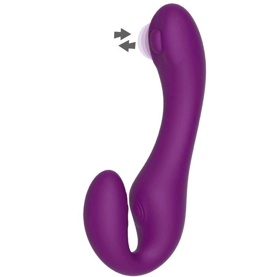 Xocoon Strap-On Senza Lacci 2 in 1 Pulsante con Telecomando Viola – immagine 7