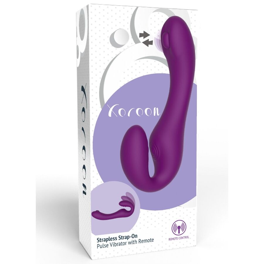 Xocoon Strap-On Senza Lacci 2 in 1 Pulsante con Telecomando Viola – immagine 16