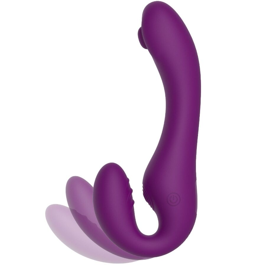 Xocoon Strap-On Senza Lacci 2 in 1 Pulsante con Telecomando Viola – immagine 4