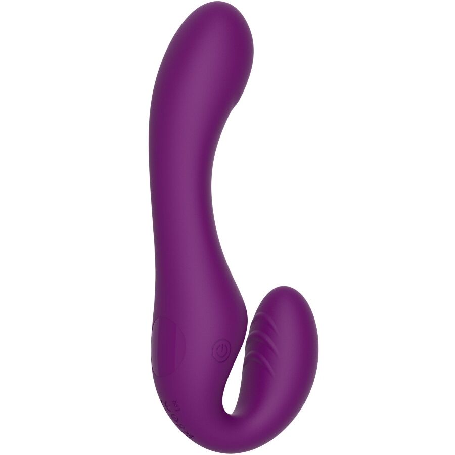 Xocoon Strap-On Senza Lacci 2 in 1 Pulsante con Telecomando Viola – immagine 11