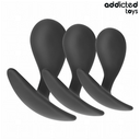 Addicted Toys set 3 plug anali in silicone lisci curvi modello 3