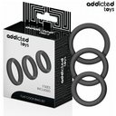 Addicted Toys set 3 anelli per pene piatti in silicone – foto 2