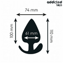Addicted Toys plug anale in silicone taglia XXL 11 cm – foto 4