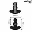 Addicted Toys plug anale cavo in silicone taglia S 7,3 cm – foto 4