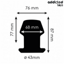 Addicted Toys Extreme Hollow plug anale cavo taglia M – foto 4