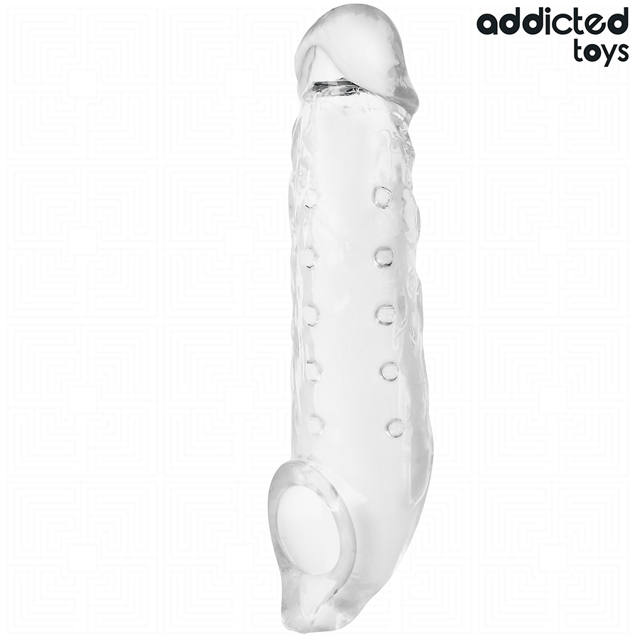 Addicted Toys Guaina Estensore Pene Trasparente Taglia S 23 cm – immagine 2