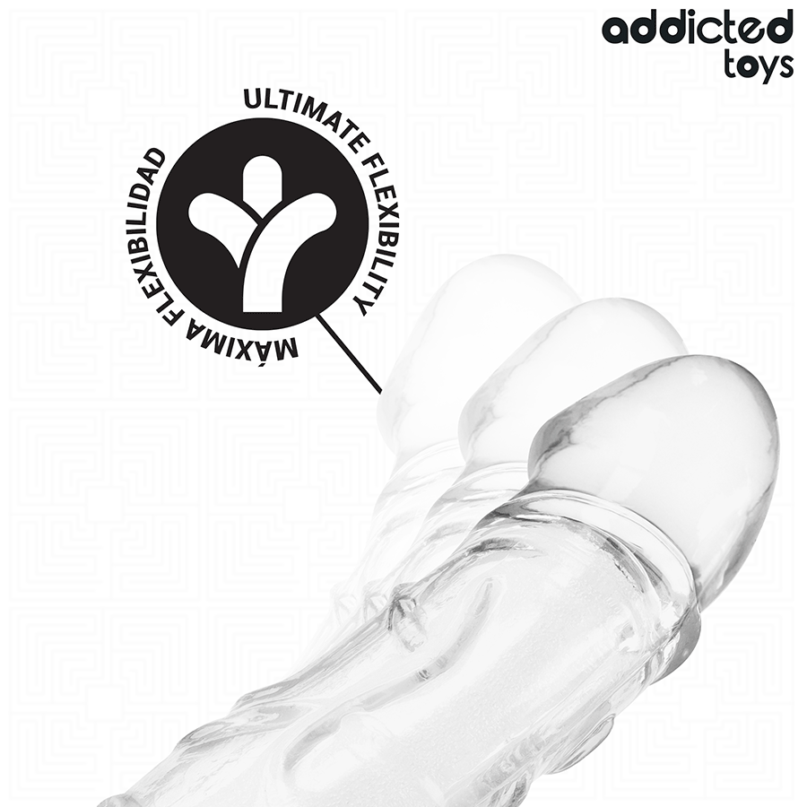 Addicted Toys Guaina Estensore Pene Trasparente 22 cm – immagine 5