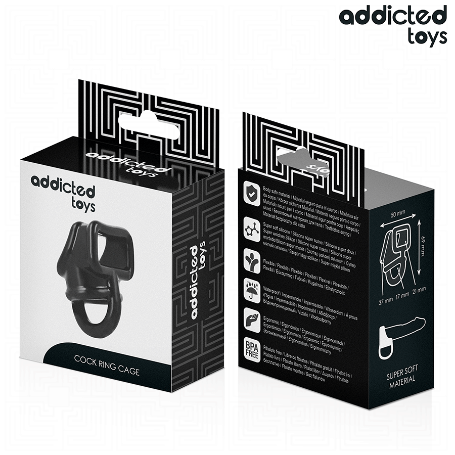 Addicted Toys Anello a Gabbia per Pene e Testicoli – immagine 7