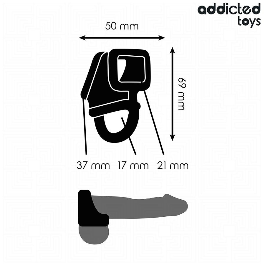 Addicted Toys Anello a Gabbia per Pene e Testicoli – immagine 4