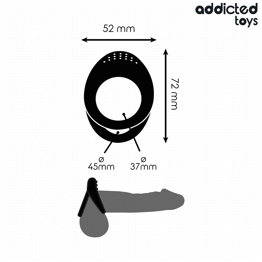 Addicted Toys Doppio Anello per Pene Testurizzato – immagine 4