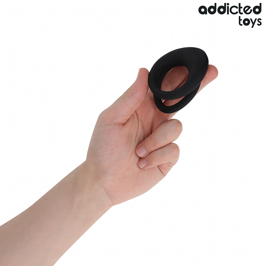 Addicted Toys Doppio Anello per Pene Testurizzato – immagine 2