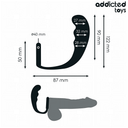 Addicted Toys plug anale con anello per testicoli modello 4 nero – foto 4
