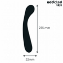 Addicted Toys massaggiatore anale 22,5 cm in silicone nero – foto 5