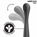 Addicted Toys massaggiatore anale 22,5 cm in silicone nero – foto 4