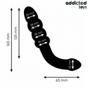 Addicted Toys massaggiatore anale doppio con sfere in silicone nero – foto 5