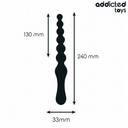 Addicted Toys massaggiatore anale 24 cm in silicone nero – foto 5