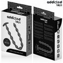 Addicted Toys plug anale extra lungo con sfere in silicone nero – foto 6