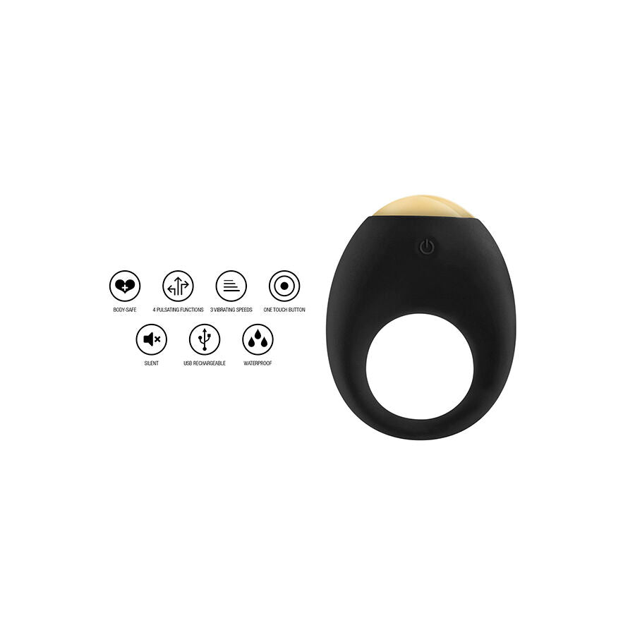ToyJoy Luz Eclipse Anello Vibrante con Luce LED Ricaricabile – immagine 2