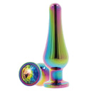 ToyJoy Twilight Bum Bijou plug anale con gioiello arcobaleno medio