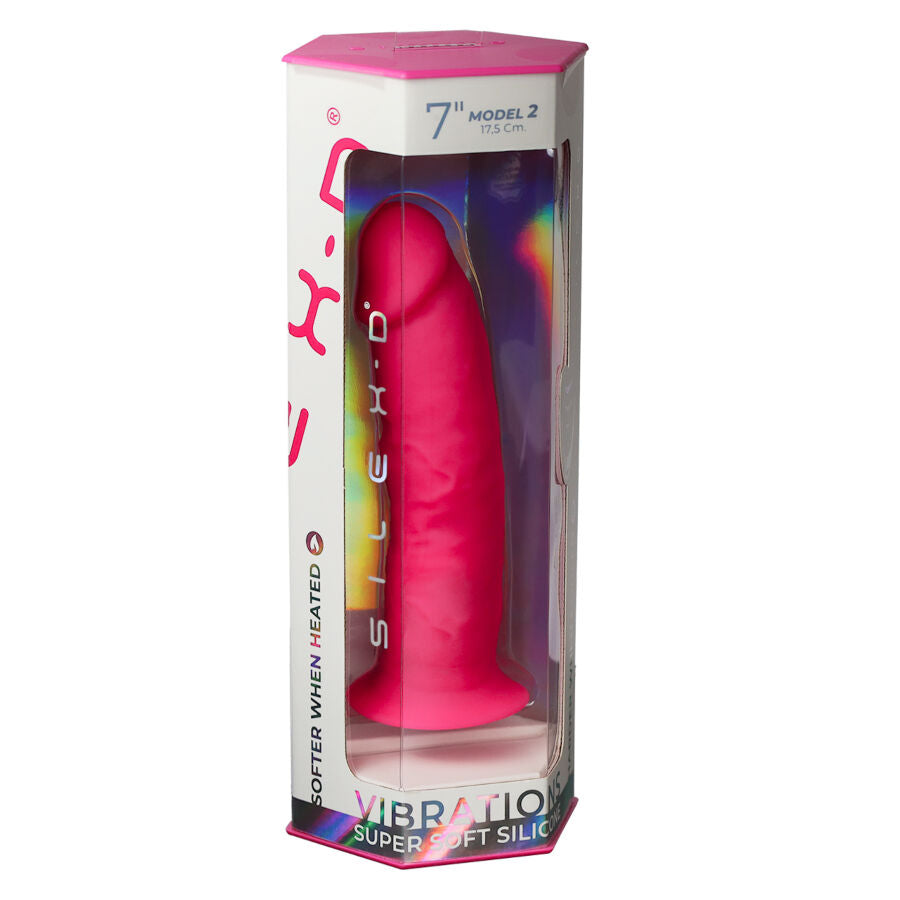 SilexD Model 2 Dildo Realistico Vibrante Rosa con Telecomando 20 cm – immagine 7