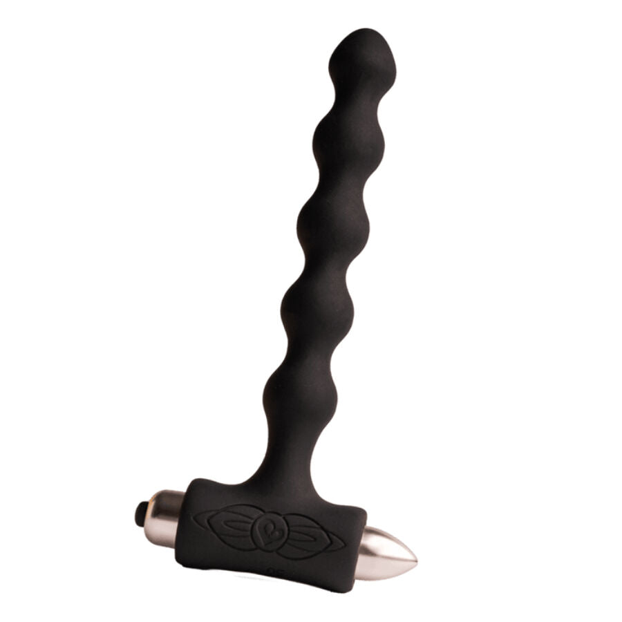 Rocks-Off Petite Sensations Pearls Plug Anale Vibrante a Perline Nero