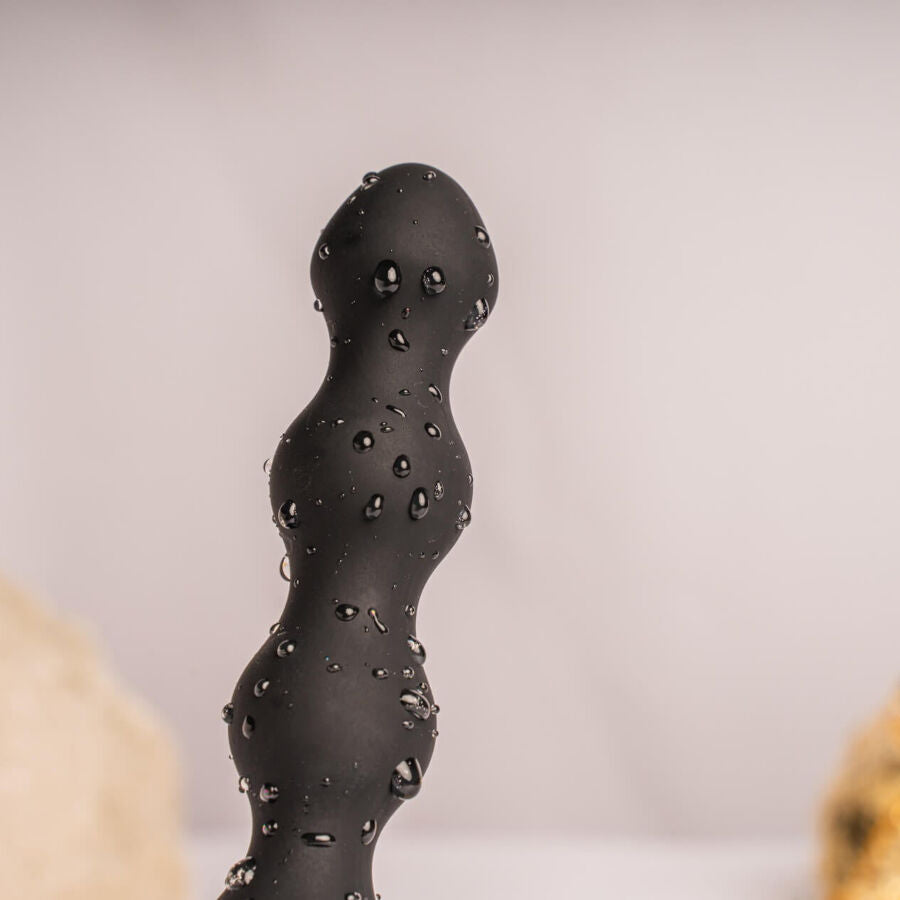 Rocks-Off Petite Sensations Pearls Plug Anale Vibrante a Perline Nero – immagine 3