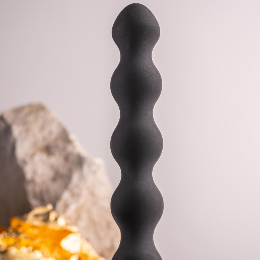 Rocks-Off Petite Sensations Pearls Plug Anale Vibrante a Perline Nero – immagine 4