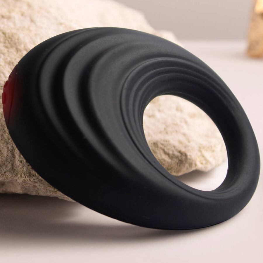 Rocks-Off Spire Anello Vibrante per Pene Ricaricabile Nero – immagine 4