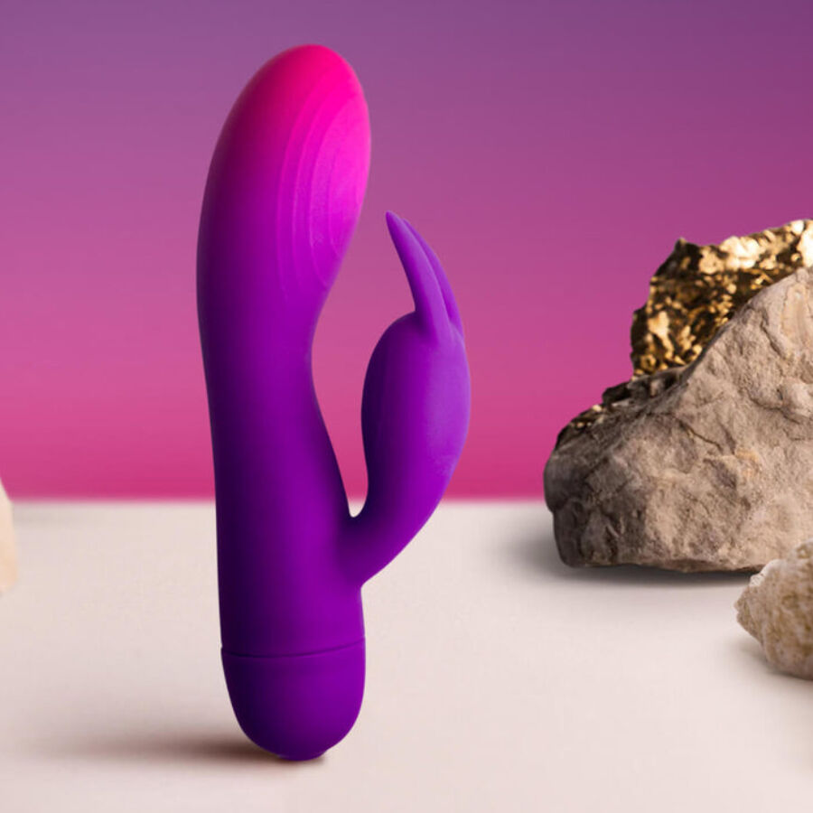 Rocks-Off Glo-Girl Rabbit Vibratore Doppio Motore Viola – immagine 3