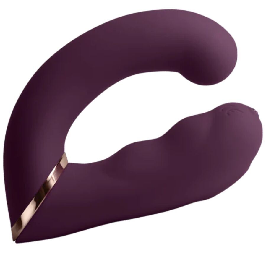 Rocks-Off Gemini Vibratore Doppio Punto G e Clitoride Viola – immagine 2