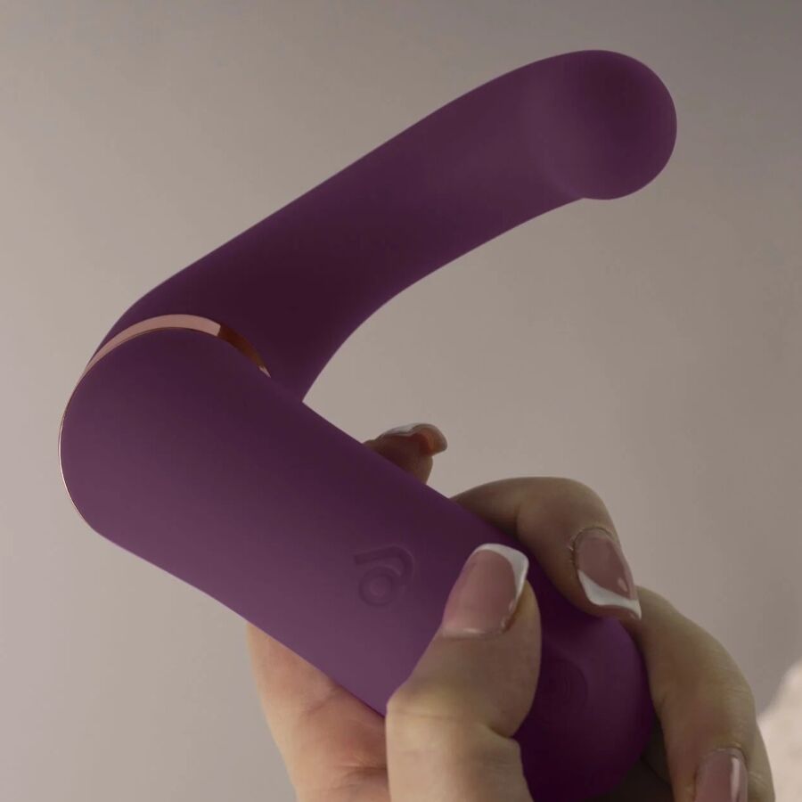 Rocks-Off Gemini Vibratore Doppio Punto G e Clitoride Viola – immagine 4
