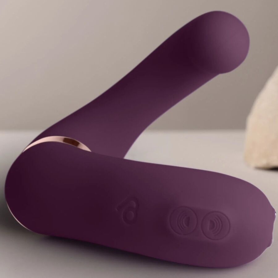 Rocks-Off Gemini Vibratore Doppio Punto G e Clitoride Viola – immagine 5