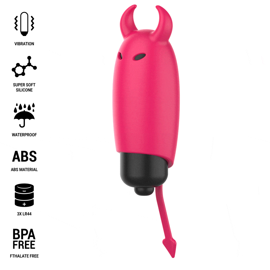 Intense Red Demon Bullet Vibrante a Diavoletto Rosso 9,3 × 2,4 cm – immagine 2