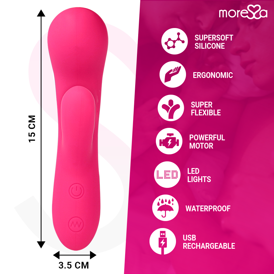 Amoressa Jerry Vibratore Punto G e Clitoride Doppio Motore – immagine 4