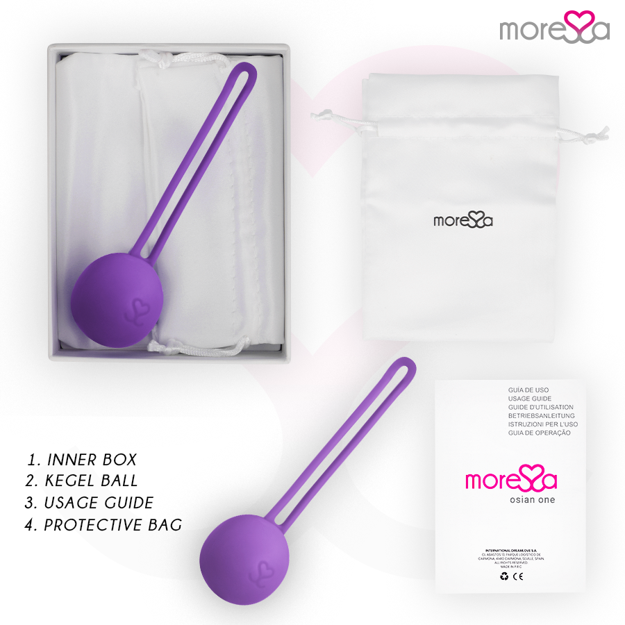 Amoressa Osian One Palline Vaginali in Silicone Premium Lilla – immagine 6