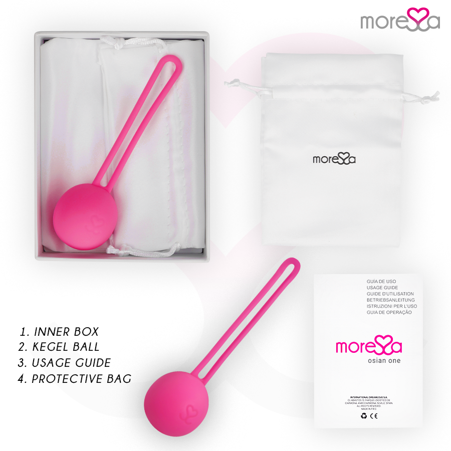 Amoressa Osian One Palline Vaginali in Silicone Premium Rosa – immagine 6