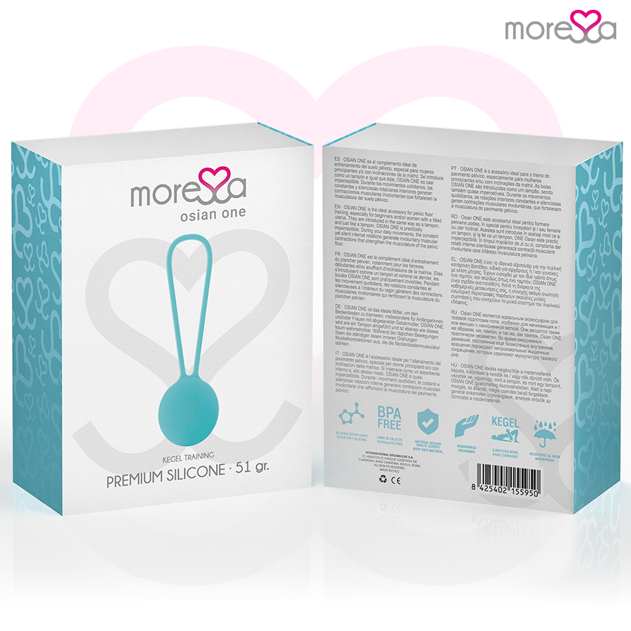 Amoressa Osian One Palline Vaginali in Silicone Premium Turchese – immagine 7