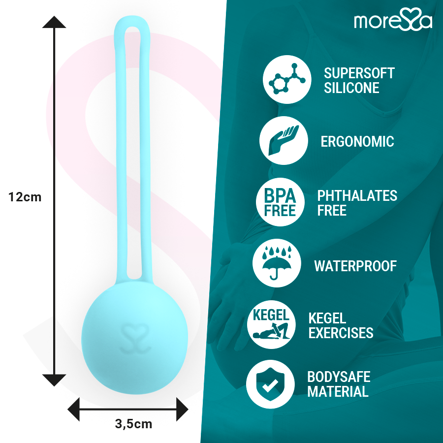 Amoressa Osian One Palline Vaginali in Silicone Premium Turchese – immagine 4