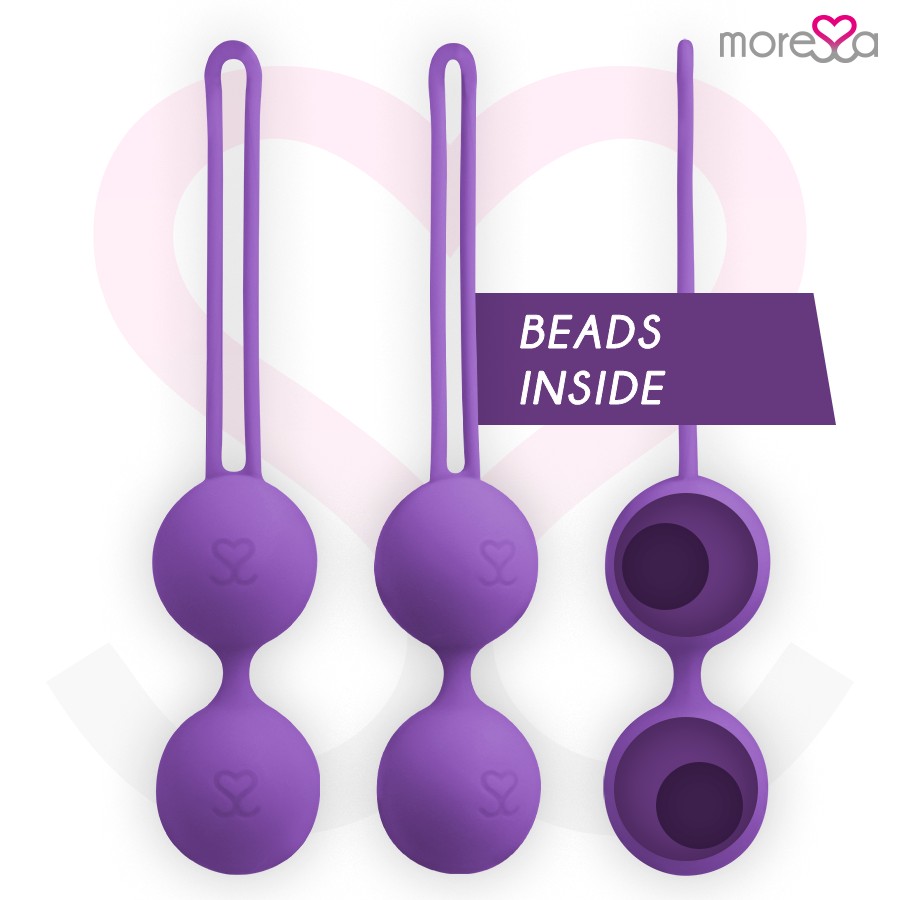 Amoressa Osian Three Palline Vaginali in Silicone Premium Lilla – immagine 2